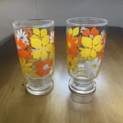 昭和レトロ　グラス2点
