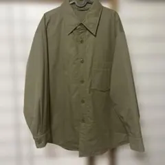 ユニクロu パデットシャツジャケット　Lサイズ 色カーキ　美品