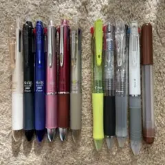 【未使用品】PAILOT FRIXION 3色・4色他多色ボールペン11本セット