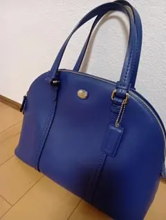 COACH ネイビー ハンドバッグ ボストンバッグ