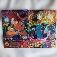 孫悟空 & ベジット スーパードラゴンボールヒーローズカード2枚セット