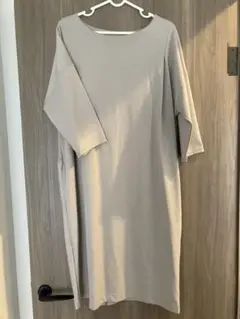 anywiseベージュ ロングワンピース XL