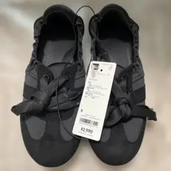 GU ギャザーバレエスニーカー　BLACKのサムネイル