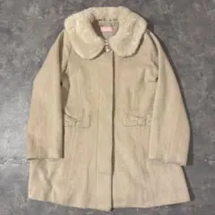 ベージュ ファーコート