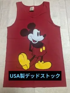 Disney vintage 90s 赤タグ前期 USA製 丸胴編み - メルカリ
