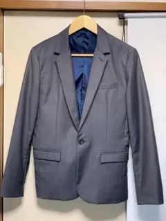 テーラードジャケット　メンズ　グレー　ビジネス　カジュアル　春物　春夏秋