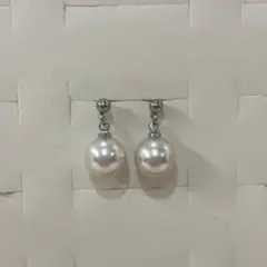 Pt900 アコヤベビーパール 2連 スイングピアス - メルカリ