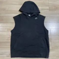 Nike フード付きベスト 黒