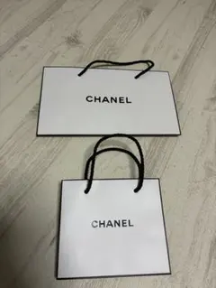 CHANEL ショップ袋 2枚セット - メルカリ