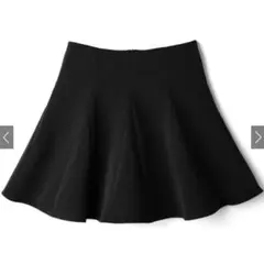 GRL グレイル インパン裏地付きフレアミニスカート[at1747] ブラック