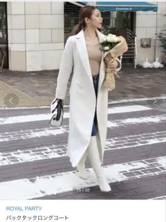 ROYAL PARTY バックタックロングコート