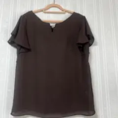 JUSGLITTY 半袖　カットソー　ブラウン