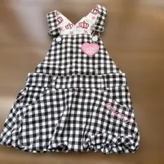 BABYDOLL ジャンバースカート ギンガムチェック 90cm♡のサムネイル