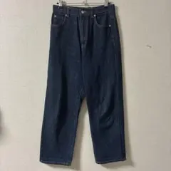 GRL/Mサイズ/インディゴ/ダークブルー ストレートレッグデニム