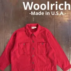 USA製！！【Woolrich ウールリッチ】ヴィンテージウールシャツ 赤のサムネイル