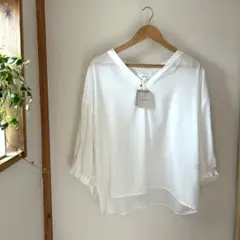 新品タグ付✨ niko and... ニコアンド　接触冷感 スキッパー　薄手　L