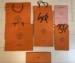 HERMES ショップ袋 8枚とボックス1個のセット