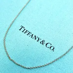 ティファニー ネックレスチェーン シルバー系 刻印あり 中古 現状品 