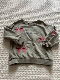 KONGES SLOJD リボン刺繍トレーナー　4y