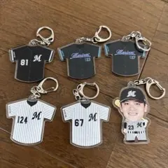 千葉ロッテマリーンズ アクリルキーホルダー まとめ売り