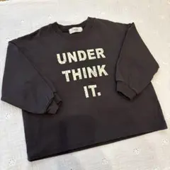 Amigo ロゴプリント 長袖Tシャツ ダークグレー M