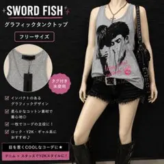 SWORD FISH タグ付き未使用 タンクトップ Y2K 平成ギャル　109のサムネイル