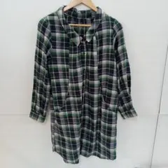 値下◎5.21◎S117◎ピンクアドべ◎シャツワンピース◎チェック◎Mのサムネイル