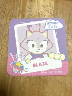 SONIC＆FRIENDS Cafe ソニフレカフェ コースター ブレイズ