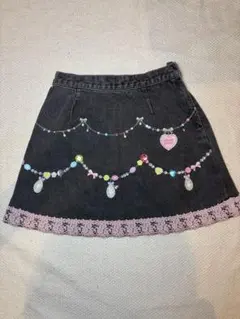 mezzopianoメゾピアノ スカート 120cｍ ブラックデニム