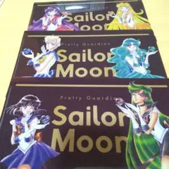 セーラームーン クリアファイル 3枚セット明治チョコノベルティー