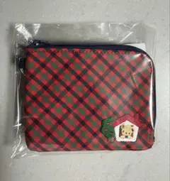 ♡新品未使用♡《ファミリア》パスケース　赤系ファミリアチェック