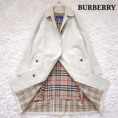 良品⭐︎バーバリー　ステンカラーコート　ノバチェック　ライナー付き