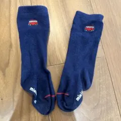 ミキハウス バス刺繍ハイソックス　13-15cm