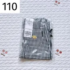新品 110 petit main プティプラ 7分丈 レギンス チェック