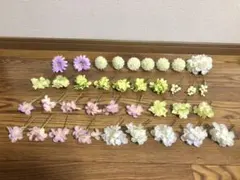 ウェディング　フラワーヘッドドレス　髪飾り　37点【おまけ付き♪】