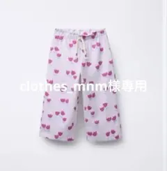 Zara Baby プリント柄キュロットパンツ 92CM 薄紫のサムネイル