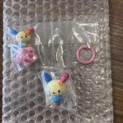 サンリオキャラクターズ キーリングハンガー ウサハナ　めじるし