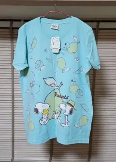 PEANUTS スヌーピー チュニックTシャツ 水色 3Lのサムネイル