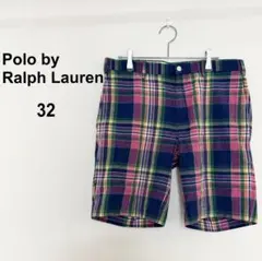 美品✨ポロバイラルフローレン インディアンマドラスショートパンツ チェック柄