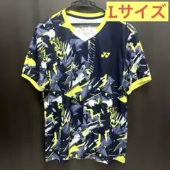 YONEX バドミントン テニス シャツ L ネイビー/イエロー