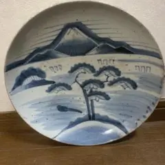 古伊万里　伊万里　有田焼　染付　大皿　29センチ　蔵出し