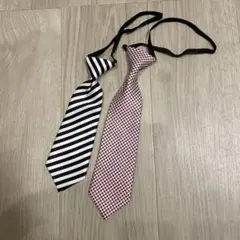 子供用ネクタイ2本　ゴム