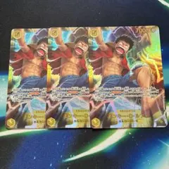 ワンピースカード モンキー・D・ルフィ シークレット SEC 3枚セット