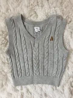 baby GAP ベビーベスト 6-12ヶ月 グレー