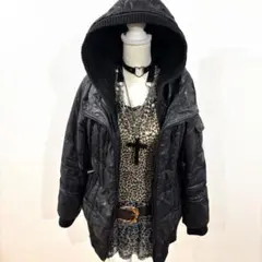 平成ギャル y2k ダウンジャケット　グランジ　ダークコア　NANA ギミック