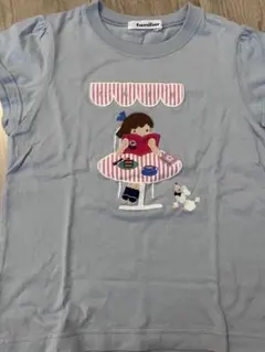 familiar ファミリア 半袖Tシャツ カフェ刺繍のサムネイル
