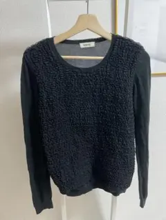 INGEBORG 長袖ニット ブラックのサムネイル