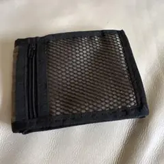 三つ折り財布 メッシュ カーキ