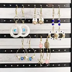 ハンドメイドピアス 5個セット