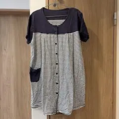 ⭐︎様専用　ストライプ柄 マタニティパジャマ ネイビーとホワイト　妊産婦　授乳可